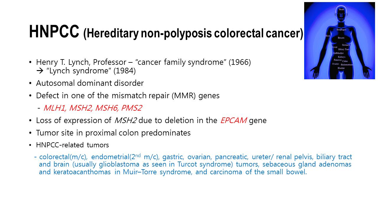 HNPCC. Hereditary nonpolyposis colorectal cancer. EndoTODAY 이준행